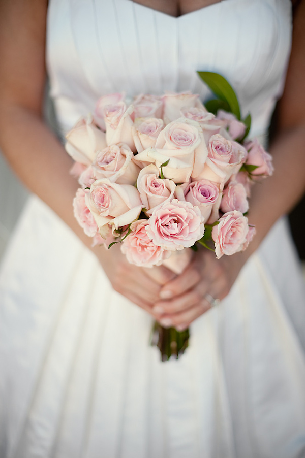 Light Pink And White Rose Bouquet